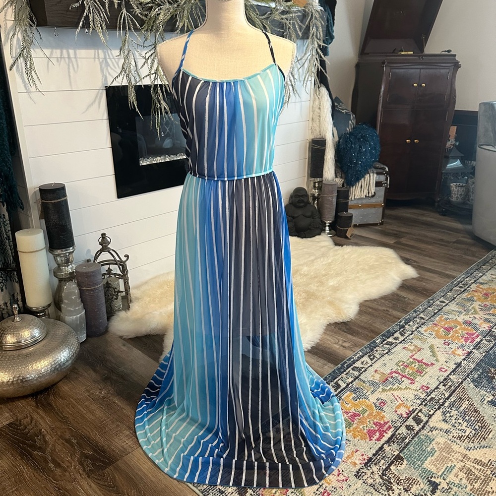 NWOT Ombre blue maxi dress from Studio Y Sz XL